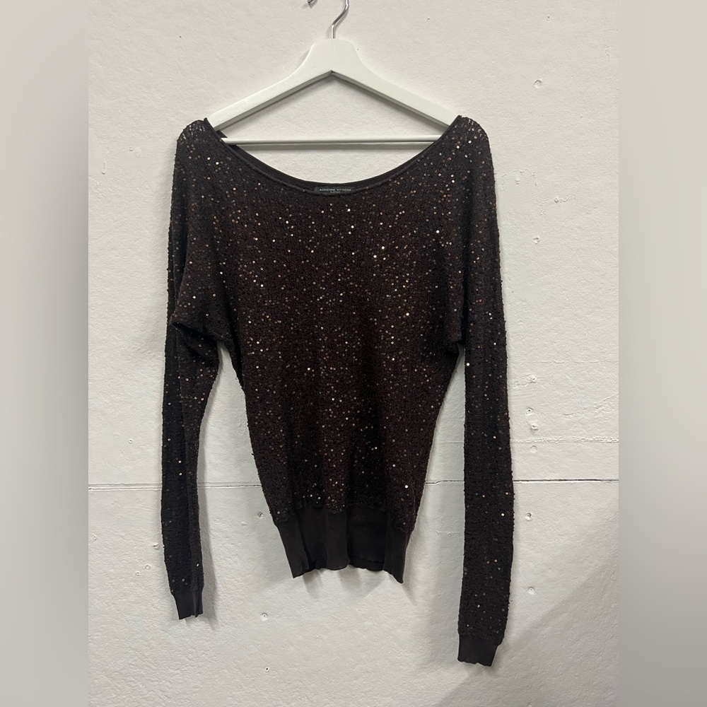 Adrienne Vittadini brown sweater
